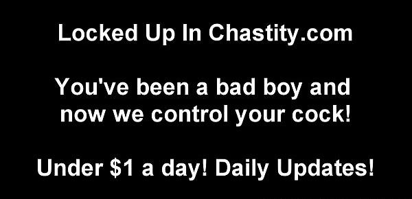  I will put a chastity device on your cock